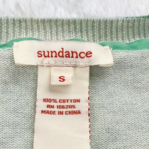 Like New Green and Blue Sundance Cardigan Sweater - Picture 5 of 5
